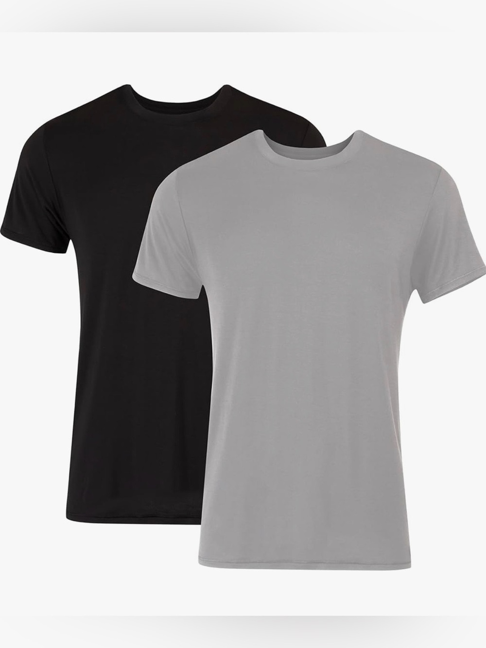 🔥🆕🔥Hanes Boys’ Tagless T-Shirts 2 x 2-Pack - Gray and Black XL